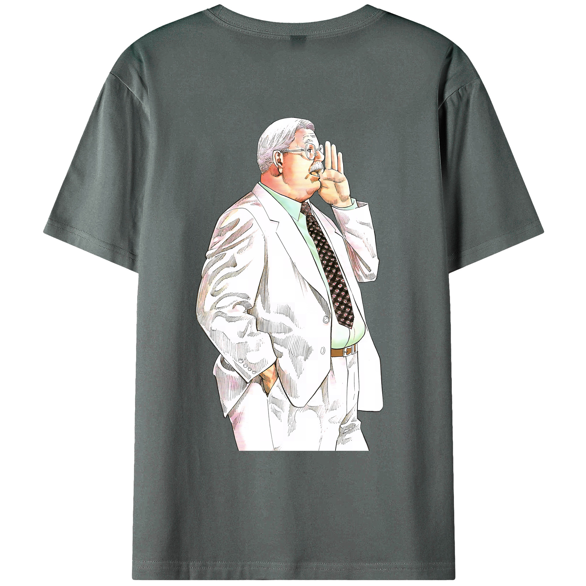 （画像用） SLAM DUNK／スラムダンク 綿100％ メンズ半袖Tシャツ（バックプリント） 通気性